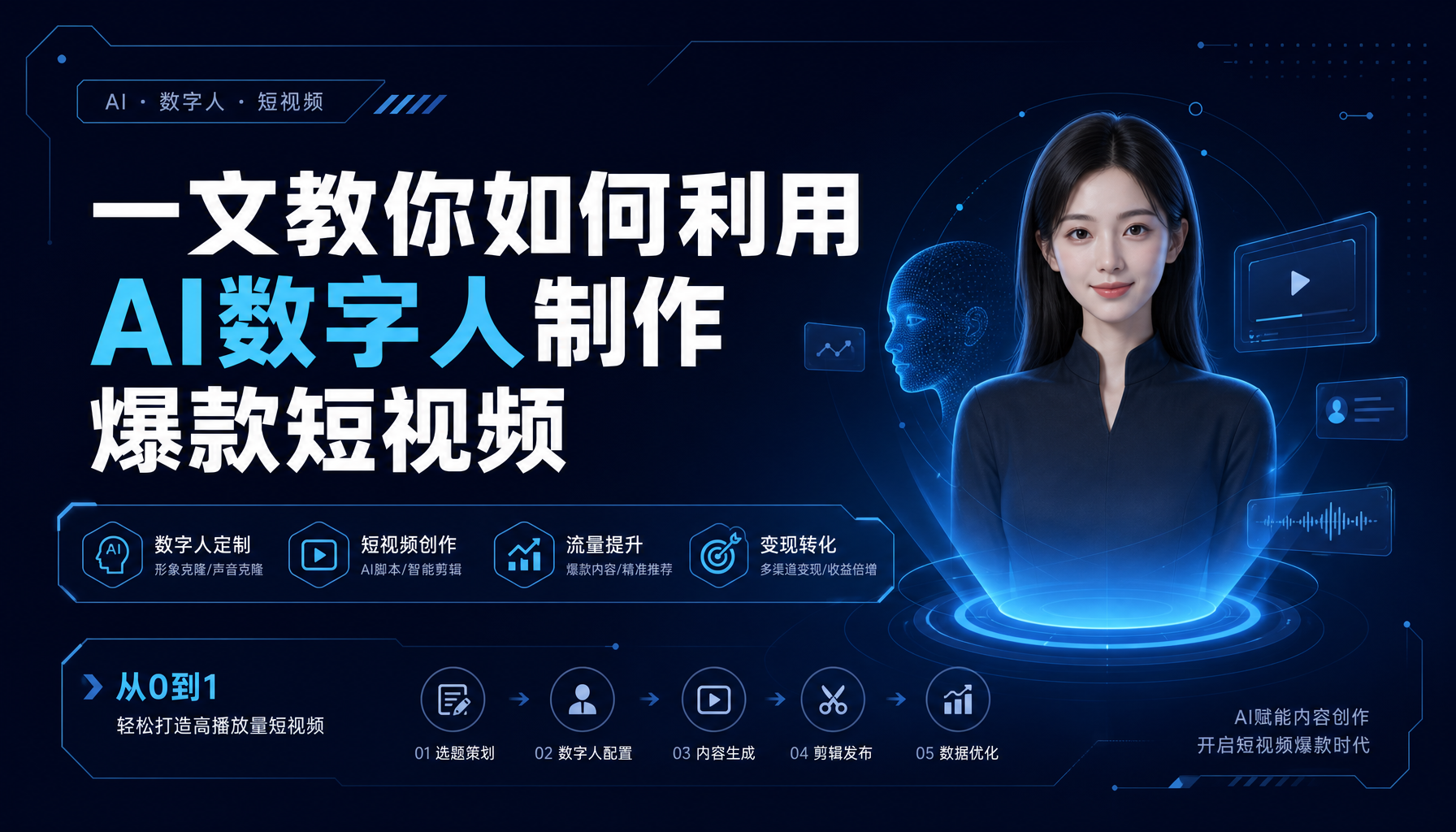 一文教你如何利用AI数字人制作爆款短视频 一文教你如何利用AI数字人制作爆款短视频
