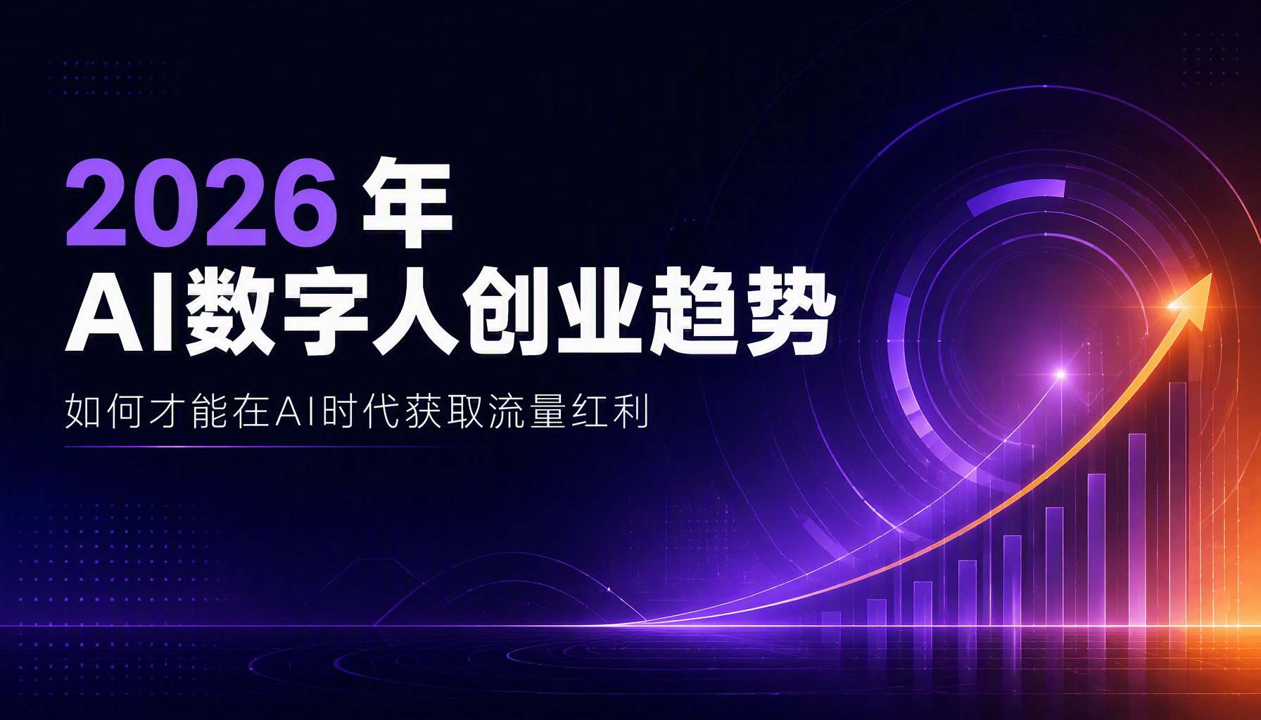2026 年 AI数字人创业趋势,如何才能在AI时代获取流量红利 2026 年 AI数字人创业趋势,如何才能在AI时代获取流量红利