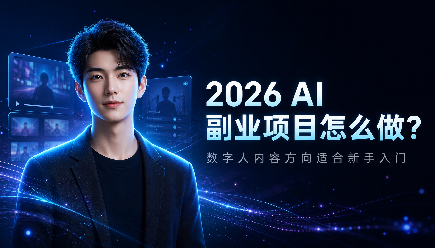 2026 AI副业项目怎么做?数字人内容方向适合新手入门