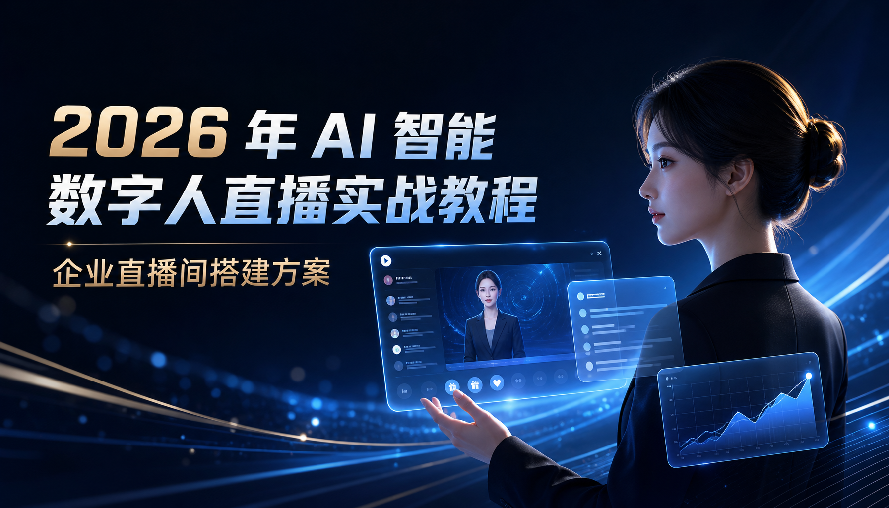 AI智能数字人直播实战教程|企业直播间搭建方案
