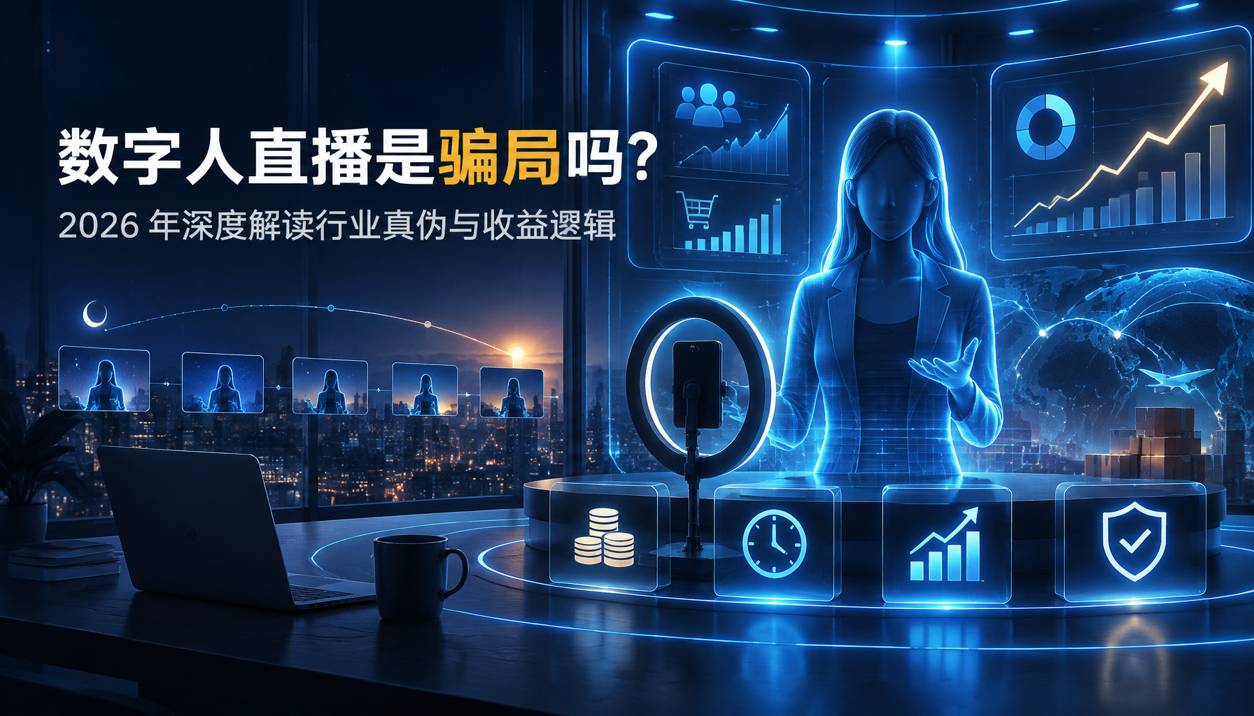 数字人直播是骗局吗?2026年深度解读行业真伪与收益逻辑