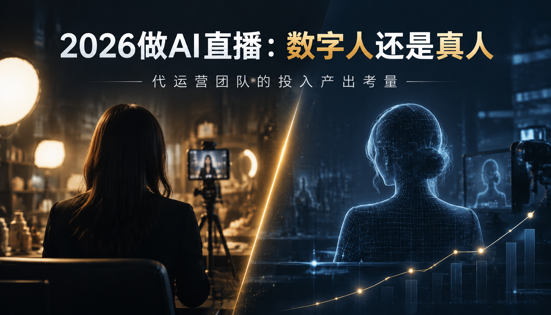 做AI直播选数字人还是真人?代运营团队的投入产出考量